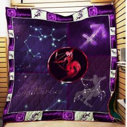 Star Sign Sagittarius Quilt Blanket and Home Decor