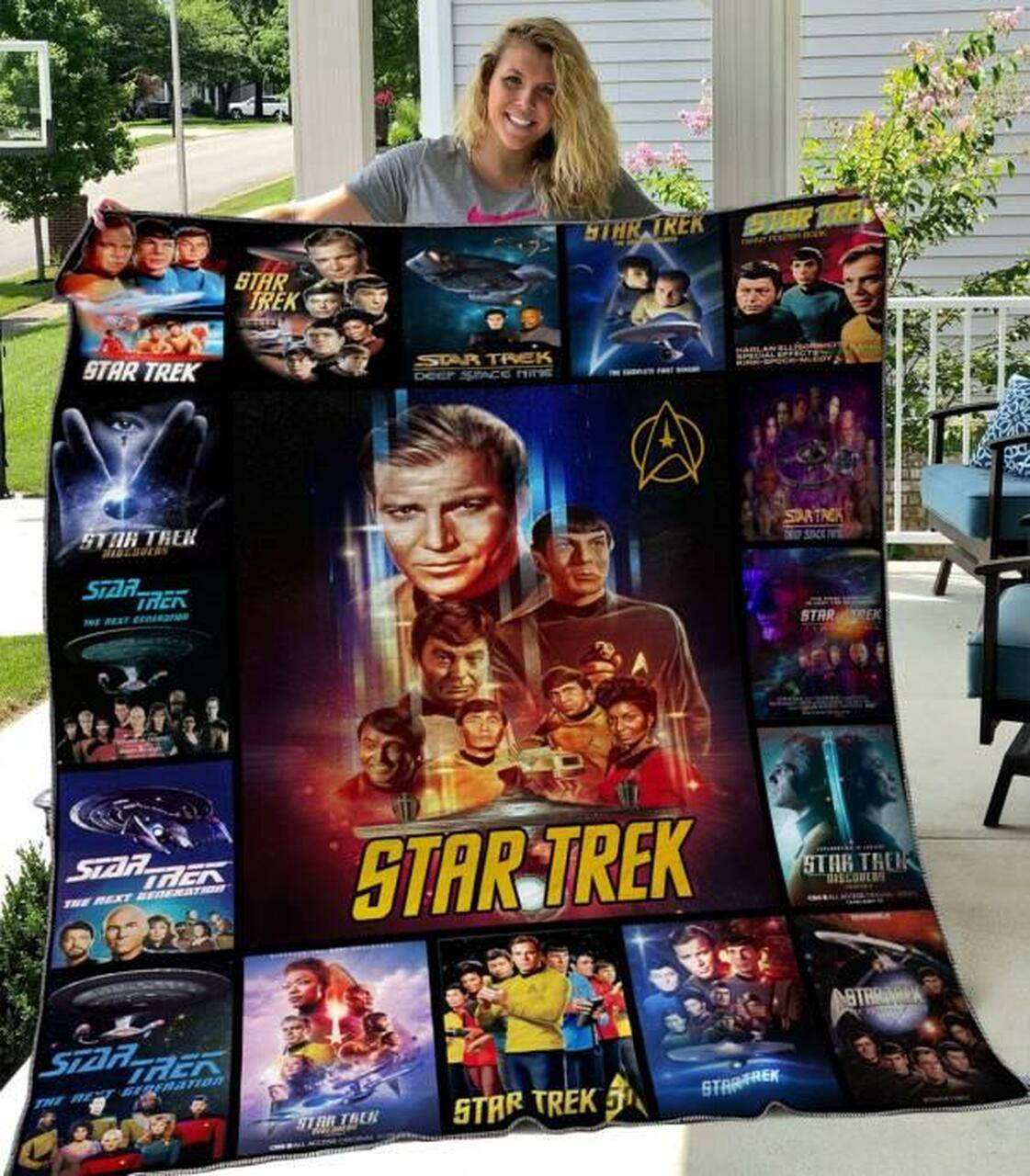 Star Trek Quilt Blanket Hvt060604 Quilt and Home Decor