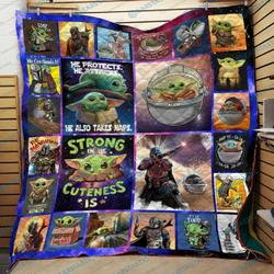 Star Wars Baby Yoda Quilt  Maria and Home Decor