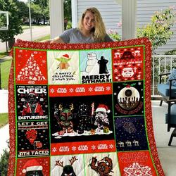 Star Wars Christmas Quilt Blanket and Home Decor