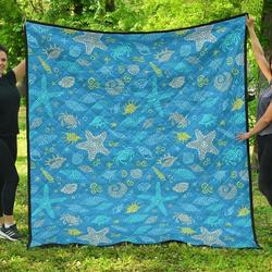 Starfish Ocean Cl12100627Mdq Quilt Blanket and Home Decor