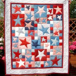 Stars Cld20716 Quilt Blanket and Home Decor