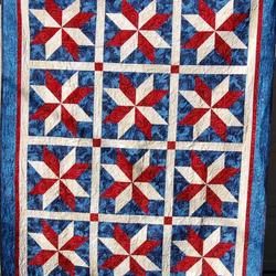 Stars Pattern Clt1810215H Quilt Blanket and Home Decor