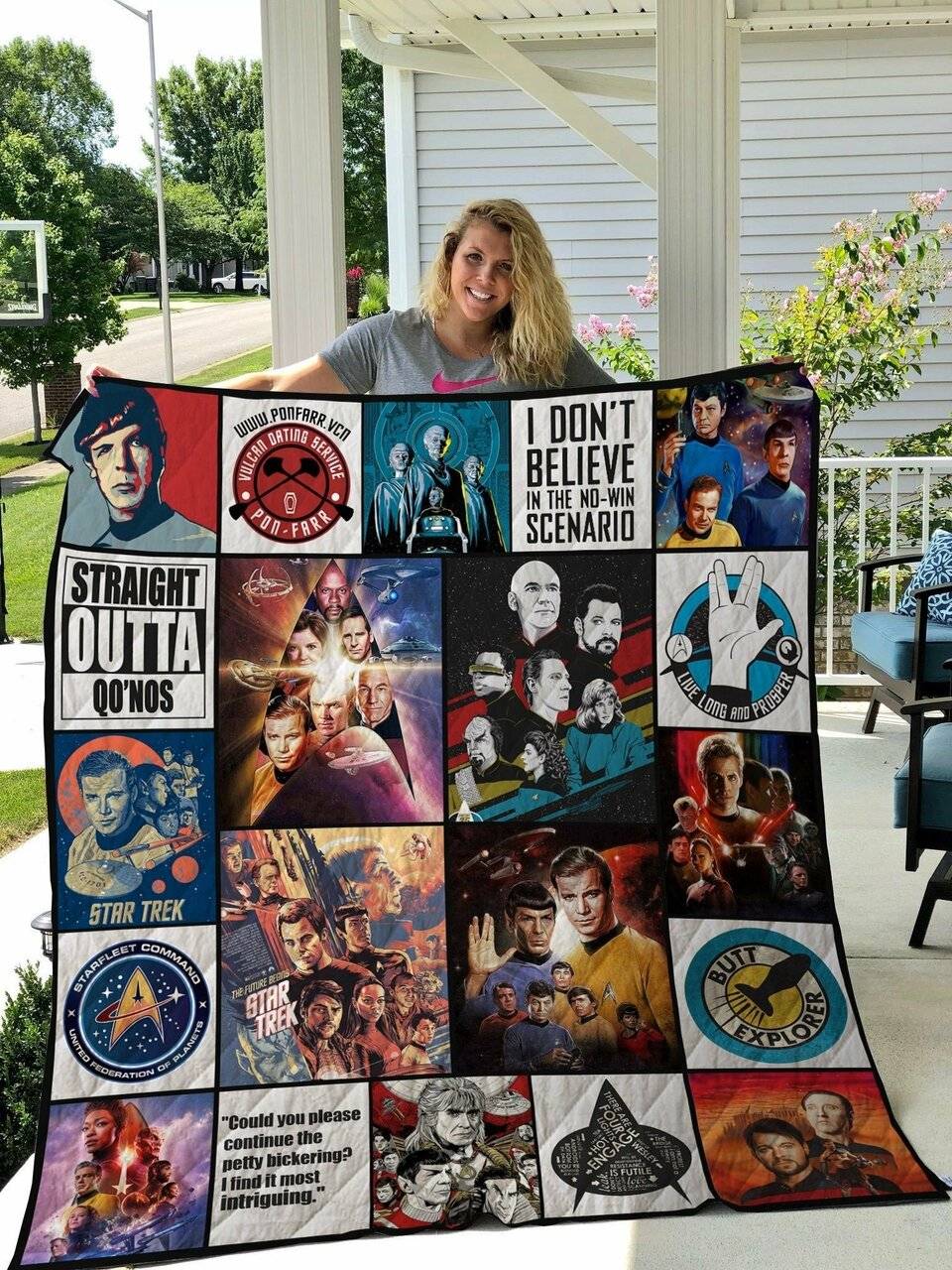 Startrek Quilt Blanket and Home Decor