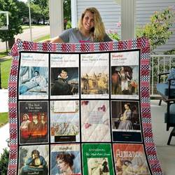 Stendhal Books Quilt Blanket and Home Decor