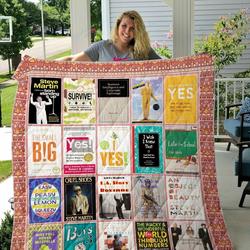 Steve Martin Books Quilt Blanket and Home Decor
