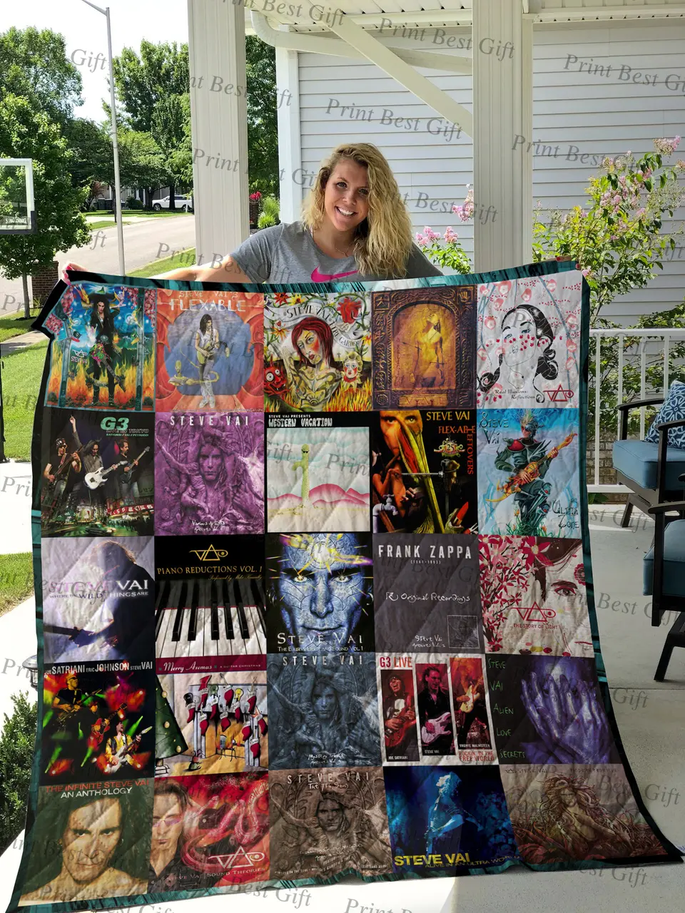 Steve Vai Albums Cover Poster Quilt 2 and Home Decor