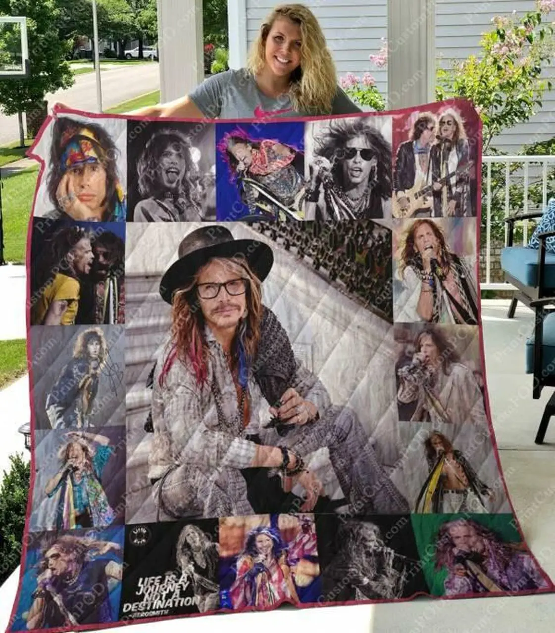 Steven Tyler Quilt Blanket Limited Quilt Blanket and Home Decor
