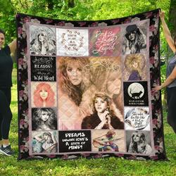 Stevie Nick Music Fan Gift Idea Quilt and Home Decor