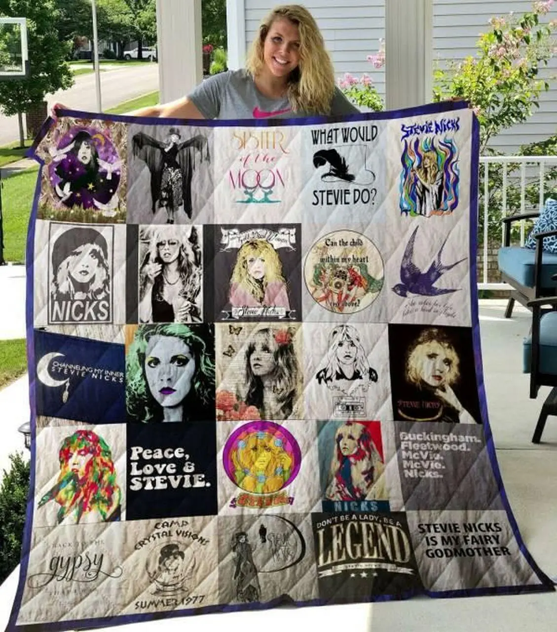 Stevie Nicks Quilt Blanket M040624 Quilt and Home Decor