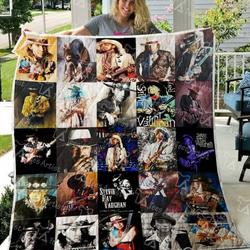 Stevie Ray Vaughan Quilt Blanket  Limited Quilt Blanket and Home Decor