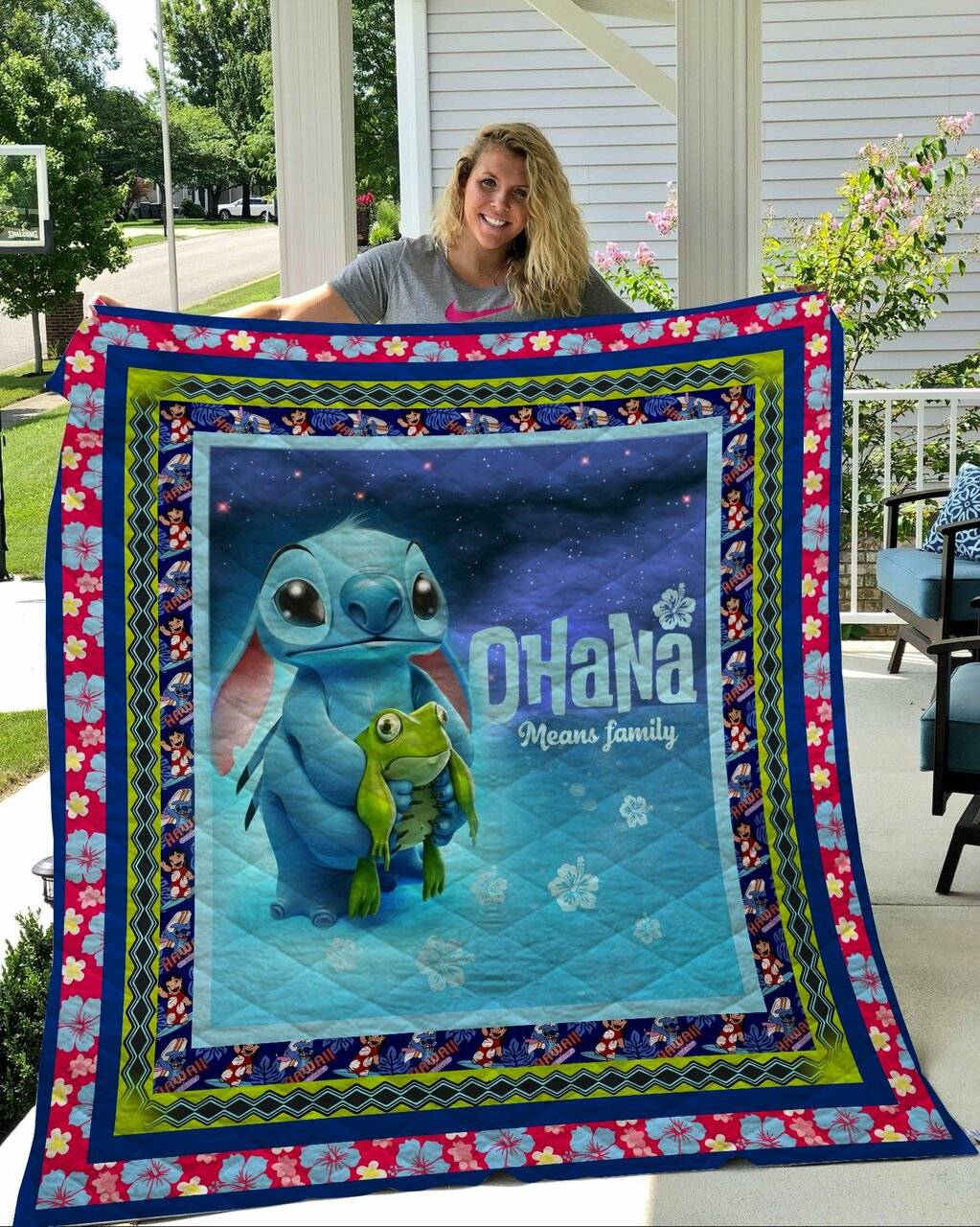 Stitch Ohana Mean Family Quilt Quilt and Home Decor