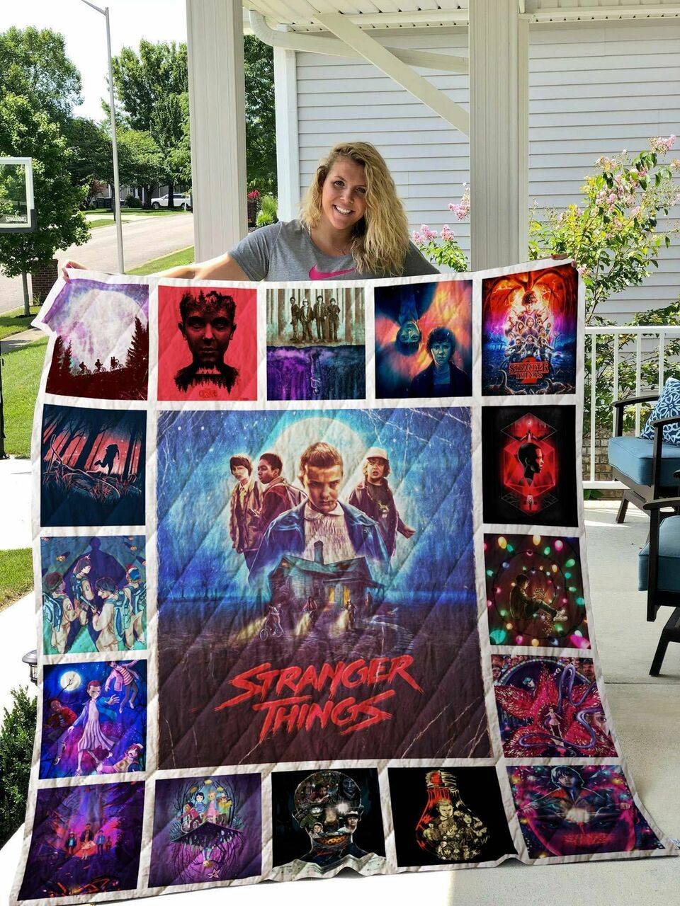 Stranger Things Quilt Blanket For Fans Update and Home Decor