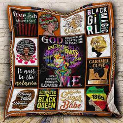 Strong Black Woman Blanket Kc1807 Quilt and Home Decor