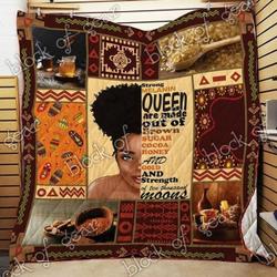 Strong Melanin Queen Cld170793 Quilt Blanket and Home Decor