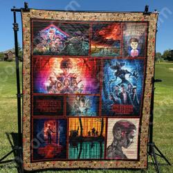 Strt M290729 Stranger Things Quilt Blanket  Quilt and Home Decor