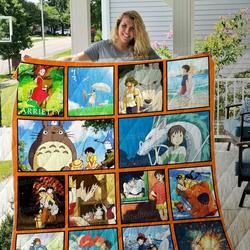 Studio Ghibli Movies Quilt Blanket 01 and Home Decor