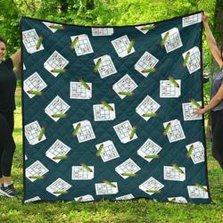 Sudoku Cl12100634Mdq Quilt Blanket and Home Decor