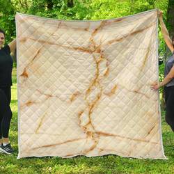 Sugar Brown Marble Cl17100566Mdq Quilt Blanket and Home Decor