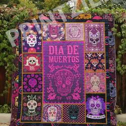 Sugar Skull Dancing In The Dark Quilt Blanket Chrismas Gift Dhc04011248Dd and Home Decor
