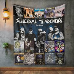 Suicidal Tendencies Album Covers Quilt Blanket and Home Decor