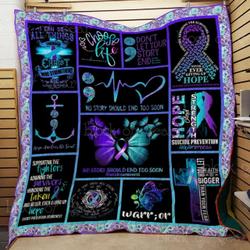 Suicide Awareness Cl22100487Mdq Quilt Blanket and Home Decor