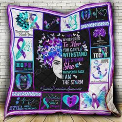 Suicide Prevention Awareness Cl18100677Mdq Quilt Blanket and Home Decor