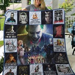 Suicide Squad Quilt Blanket  Limited Quilt Blanket and Home Decor