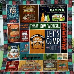 Summer Camp Live Love Camping Clp270681 Quilt Blanket and Home Decor