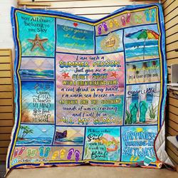 Summer Person Beach Quilt X0708-15  Quilt and Home Decor