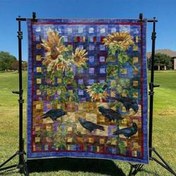 Sun Flower H Hur Quilt wu and Home Decor