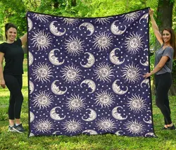 Sun Moon Celestial Cl12100641Mdq Quilt Blanket and Home Decor