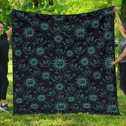 Sun Moon Cl12100643Mdq Quilt Blanket and Home Decor