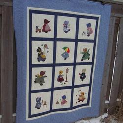 Sunbonnet Sue Dtc2410233 Quilt Blanket and Home Decor