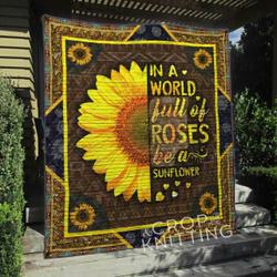 Sunflower Blanket Th1307 Quilt and Home Decor