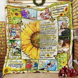 Sunflower Cl14100465Mdq Quilt Blanket and Home Decor