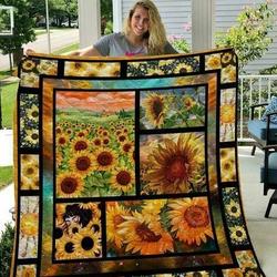 Sunflower Cla0810452Q Quilt Blanket and Home Decor