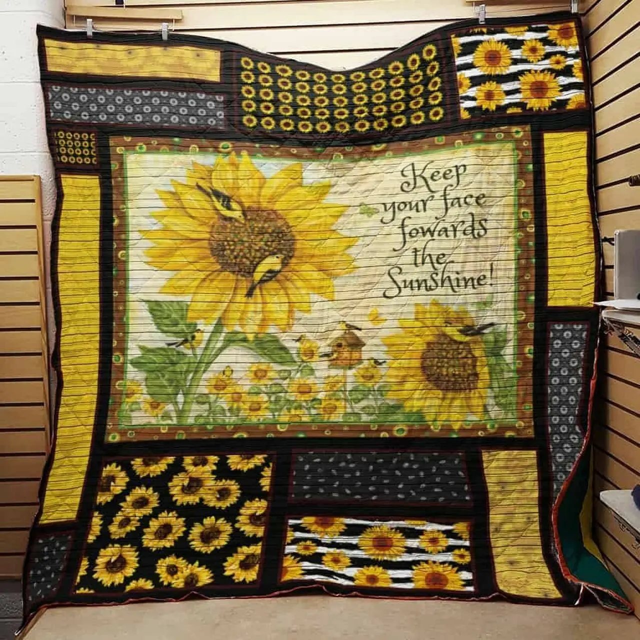 Sunflower Cla1610659Q Quilt Blanket and Home Decor