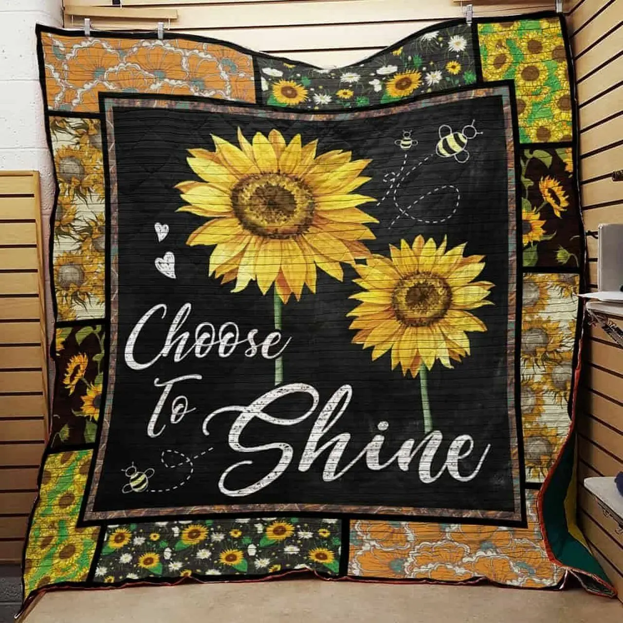 Sunflower Cla1610767Q Quilt Blanket and Home Decor