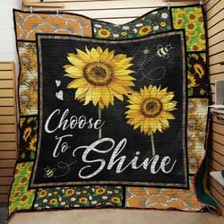Sunflower Cla1610767Q Quilt Blanket and Home Decor
