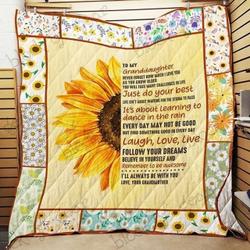 Sunflower Cld170795 Quilt Blanket and Home Decor