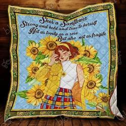 Sunflower Girl Hur Quilt jb and Home Decor