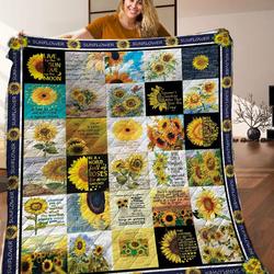 Sunflower Quilt Blanket C9B010602Dl and Home Decor