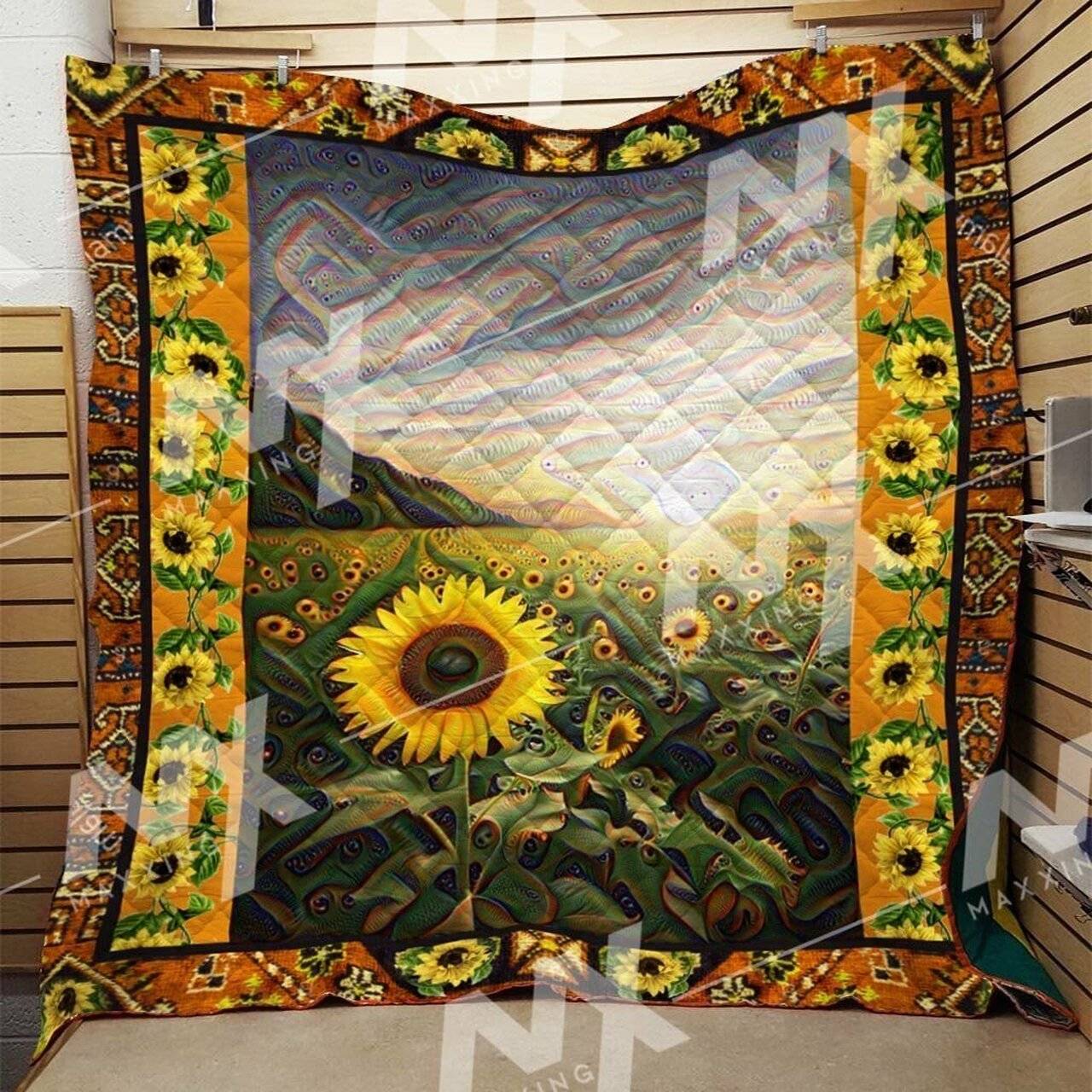 Sunflower Quilt Blanket Dhc0910448Vt and Home Decor