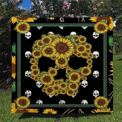 Sunflower Quilt Blanket Dhc170120758Td and Home Decor