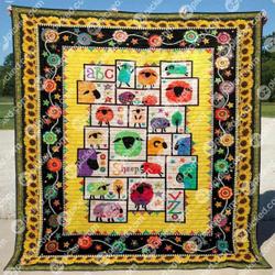 Sunflower Sheep Hur Quilt hj and Home Decor