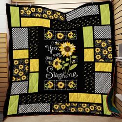 Sunflower You Are My Sunshine Quilt Ko and Home Decor