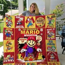 Super Mario Quilt Blanket Ver 3      and Home Decor