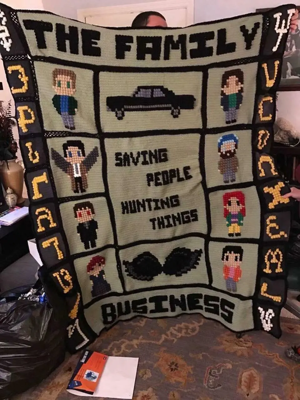 Supernatural The Family Quilt For Fans Quilt and Home Decor