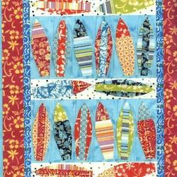 Surfboard Clm0910197 Quilt Blanket and Home Decor